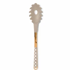 Mocha Check Pasta Spoon