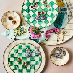 Mocha Check Relish Dish