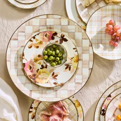 Mocha Check Serving Platter