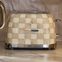 Mocha Check 2-Slice Toaster