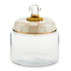 Mocha Check Small Kitchen Canister