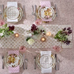 Mocha Check Table Runner