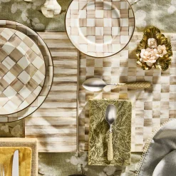 Mocha Check Table Runner