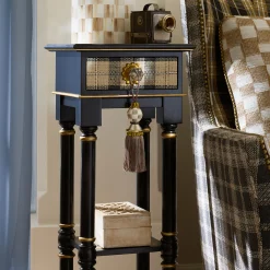 Mocha Check Tassel