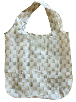 Mocha Check To Go Tote