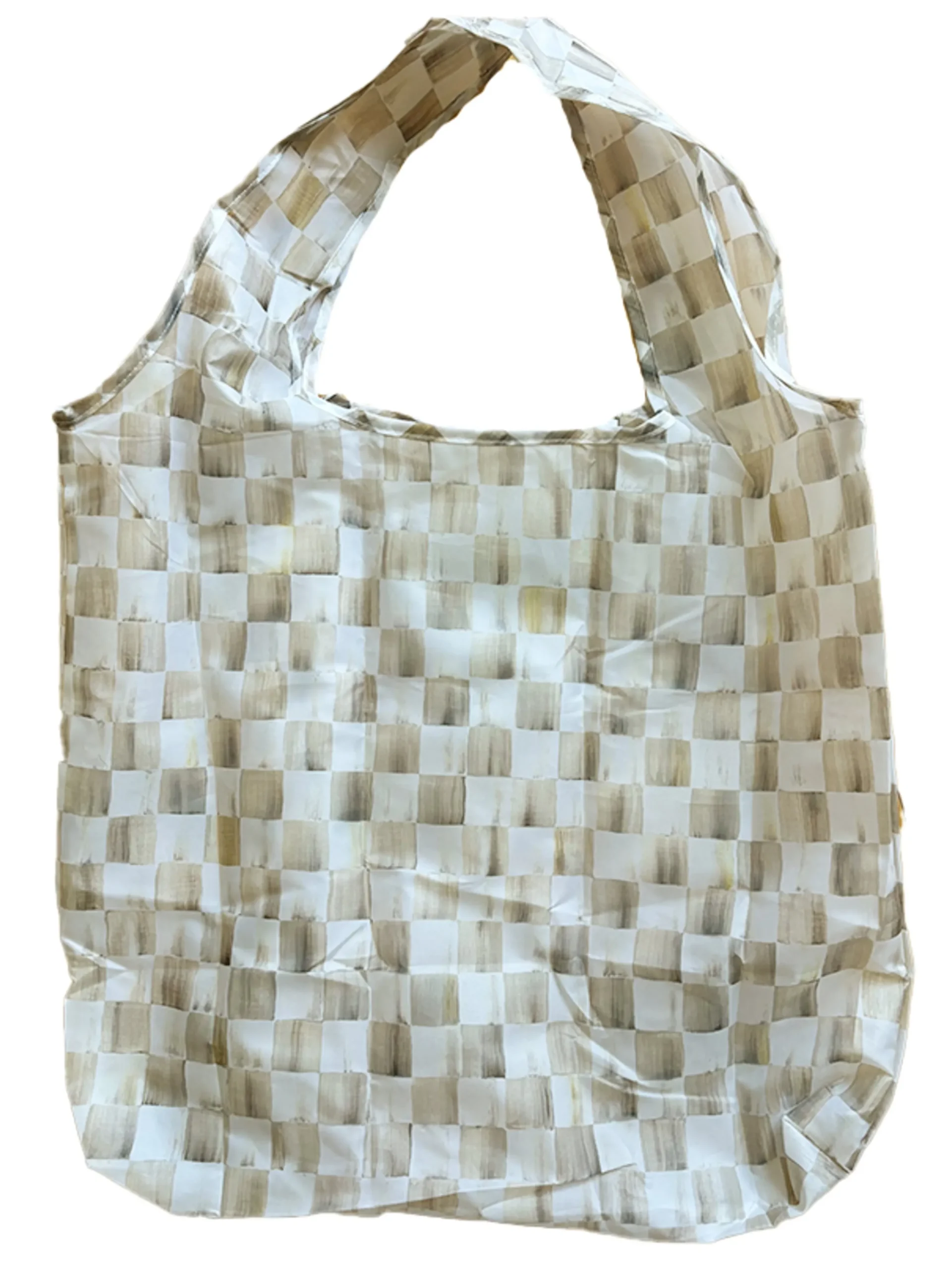 Mocha Check To Go Tote