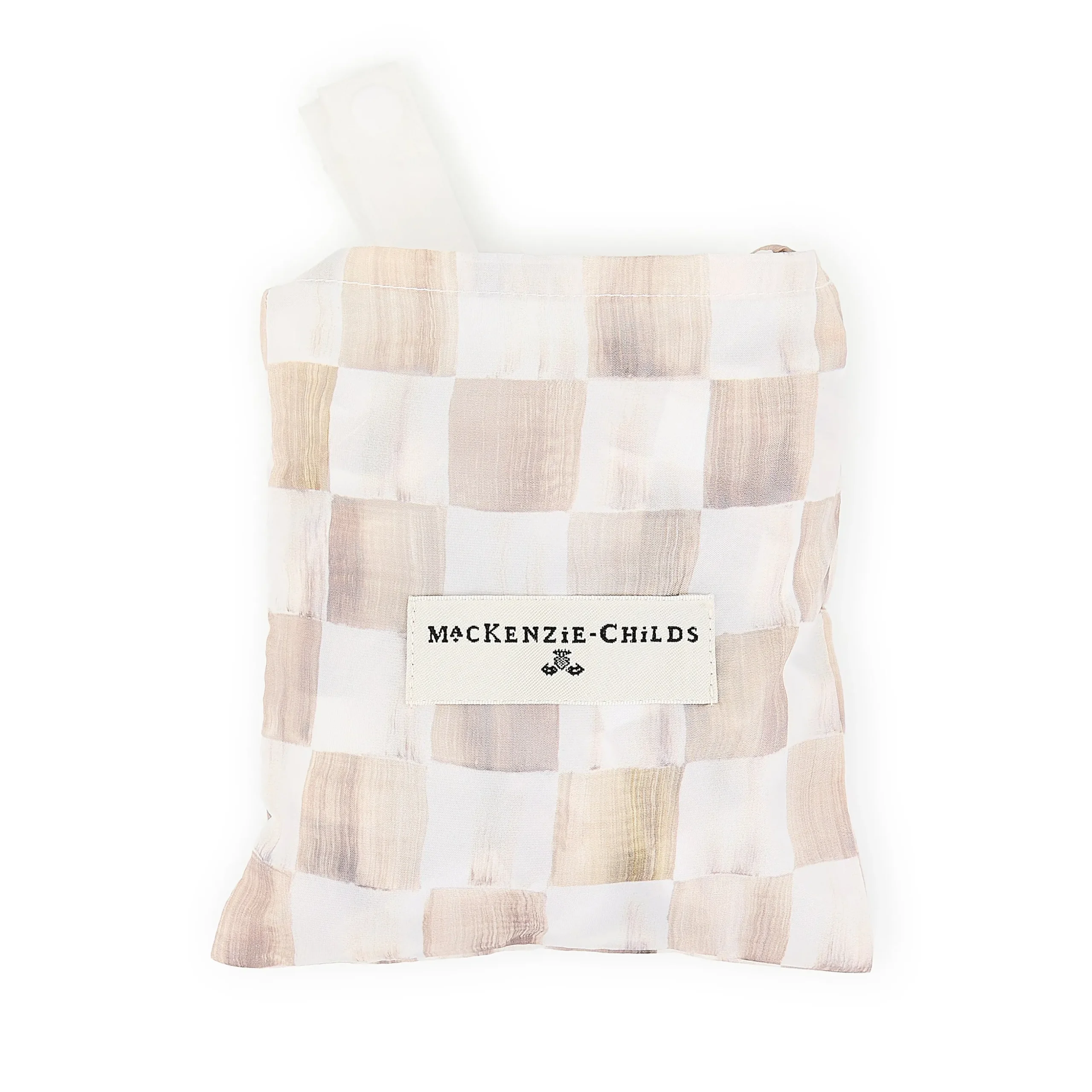 Mocha Check To Go Tote