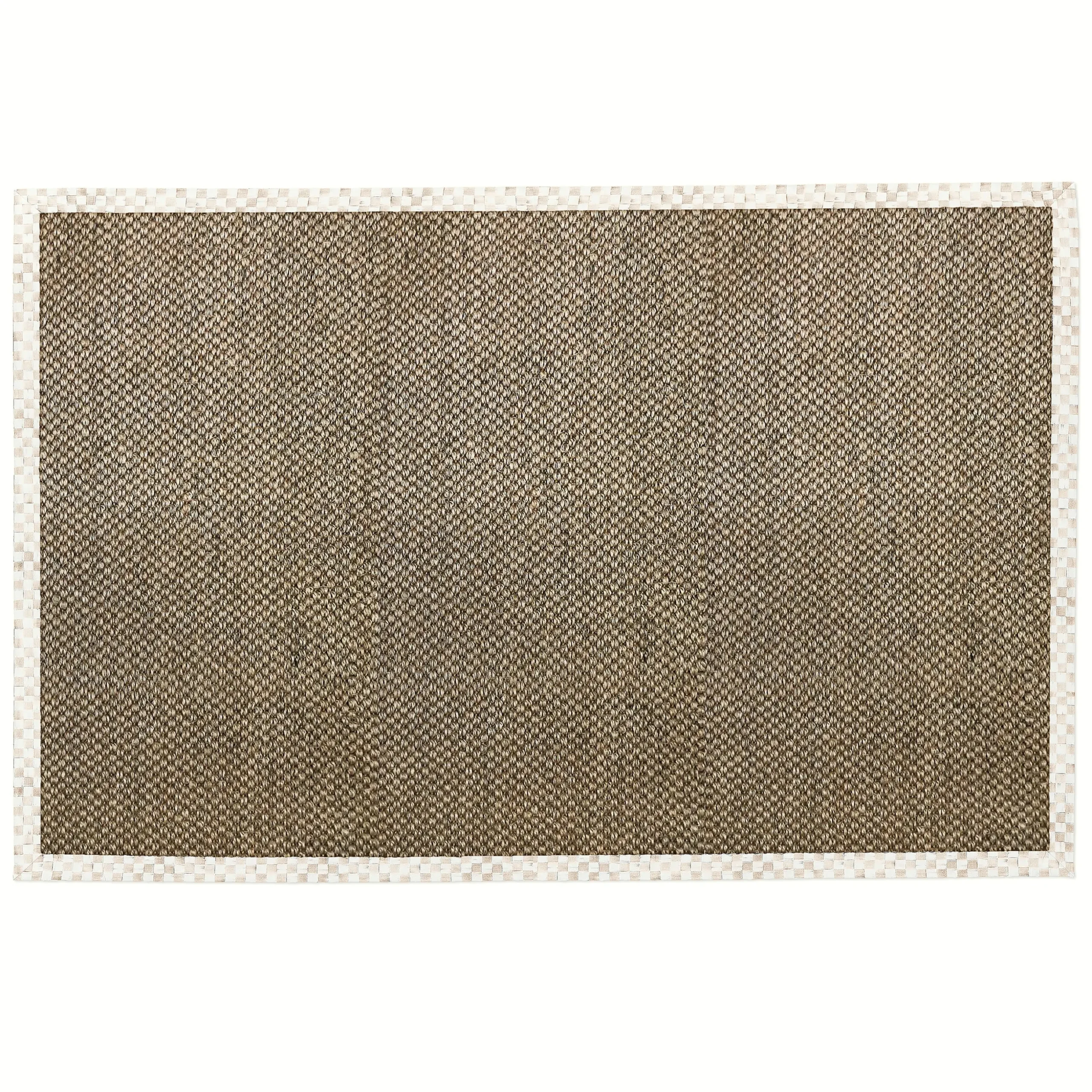 Mocha Check 8' x 10' Chunky Sisal Rug