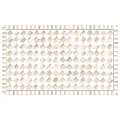 Mocha Check 3' x 5' Floor Mat