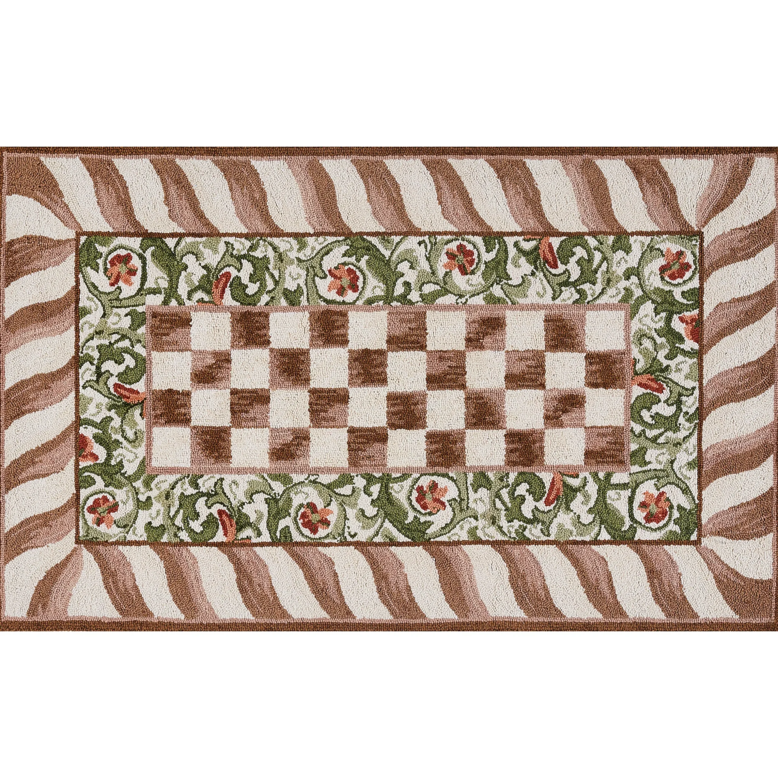 Mocha Check 3' x 5' Rug