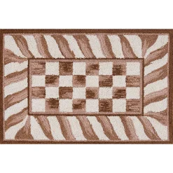 Mocha Check 2' x 3' Rug