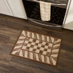 Mocha Check 2' x 3' Rug