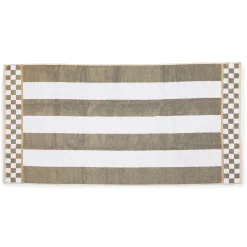 Mocha Stripe Bath Towel