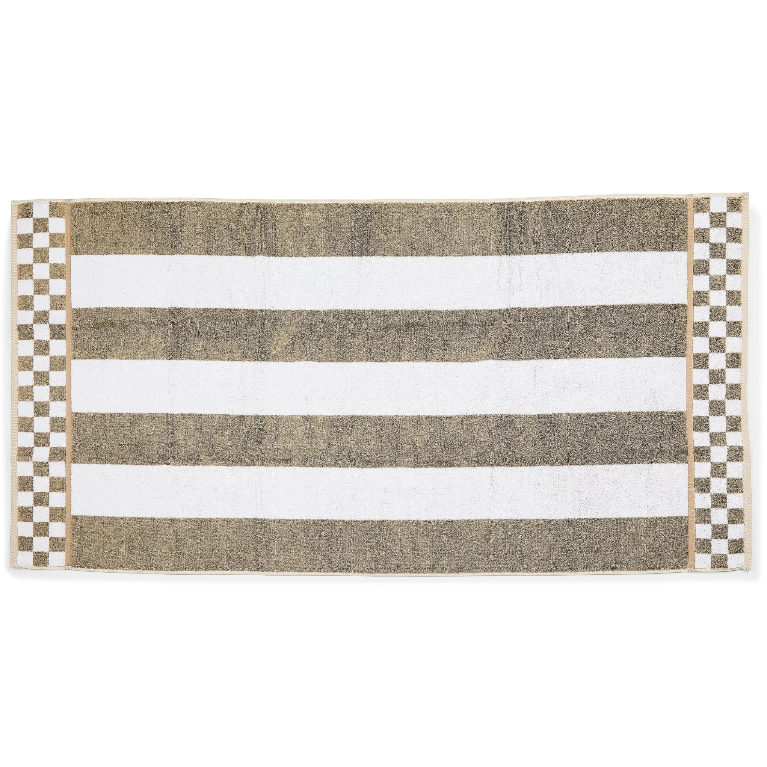 Mocha Stripe Bath Towel