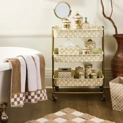 Mocha Stripe Bath Towel