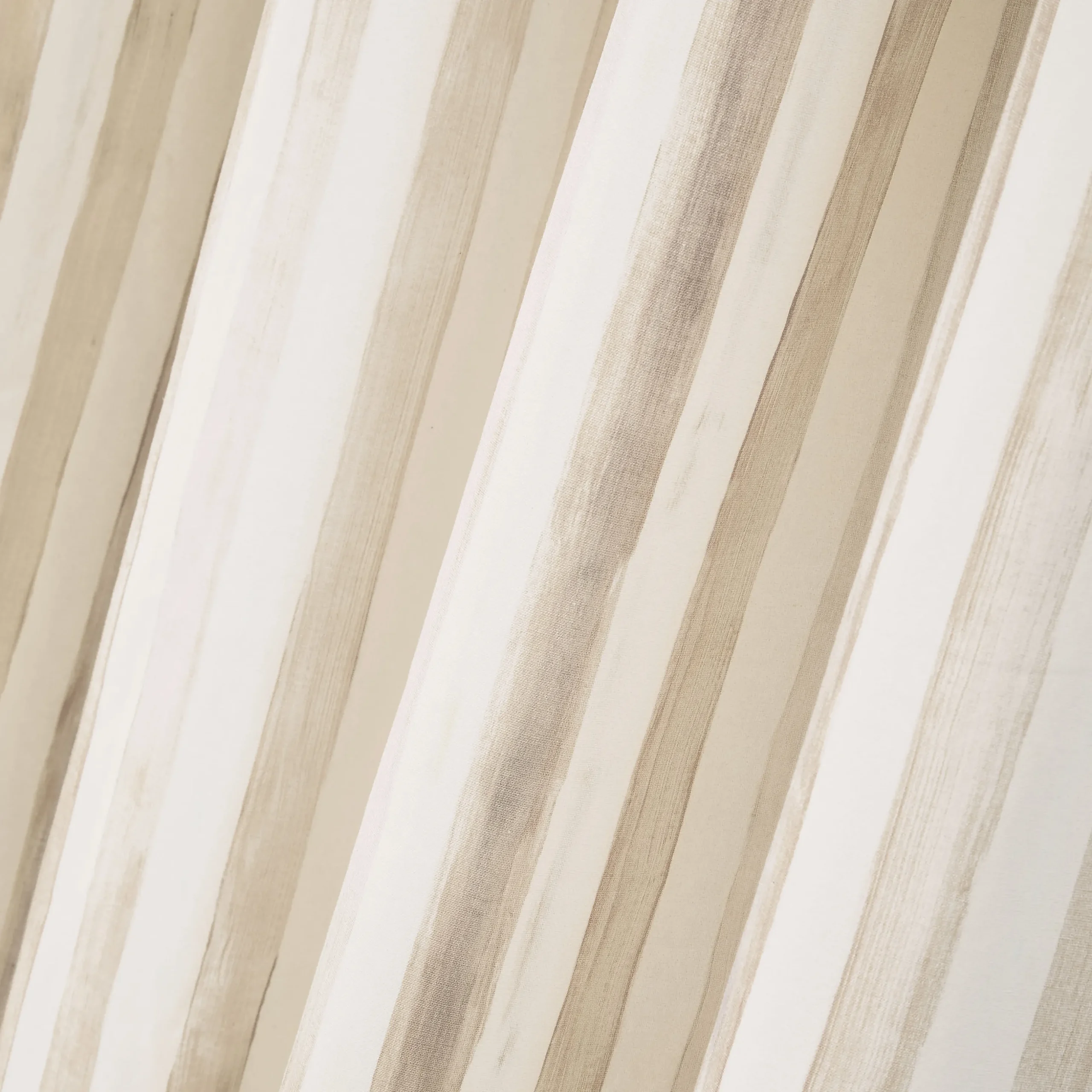Mocha Stripe 84" Grommet Curtain Panel