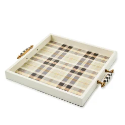 Mocha Tartan Serving Tray
