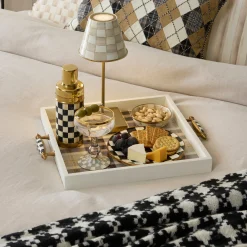 Mocha Tartan Serving Tray