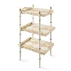 Mocha 3-Tier Tray Table