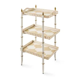 Mocha 3-Tier Tray Table