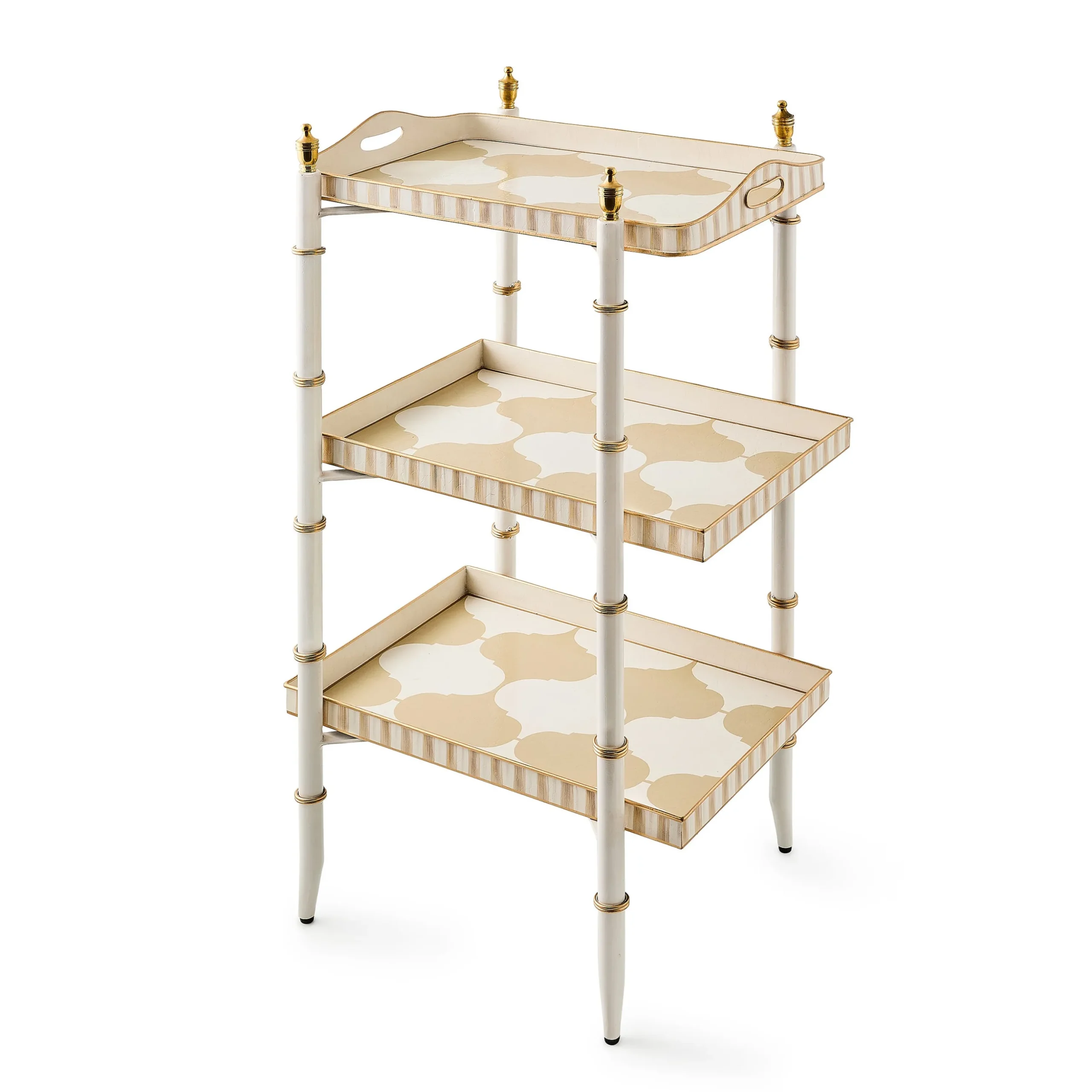 Mocha 3-Tier Tray Table