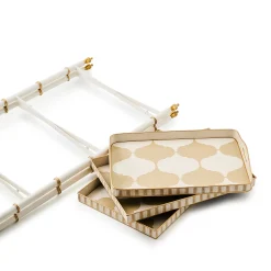 Mocha 3-Tier Tray Table