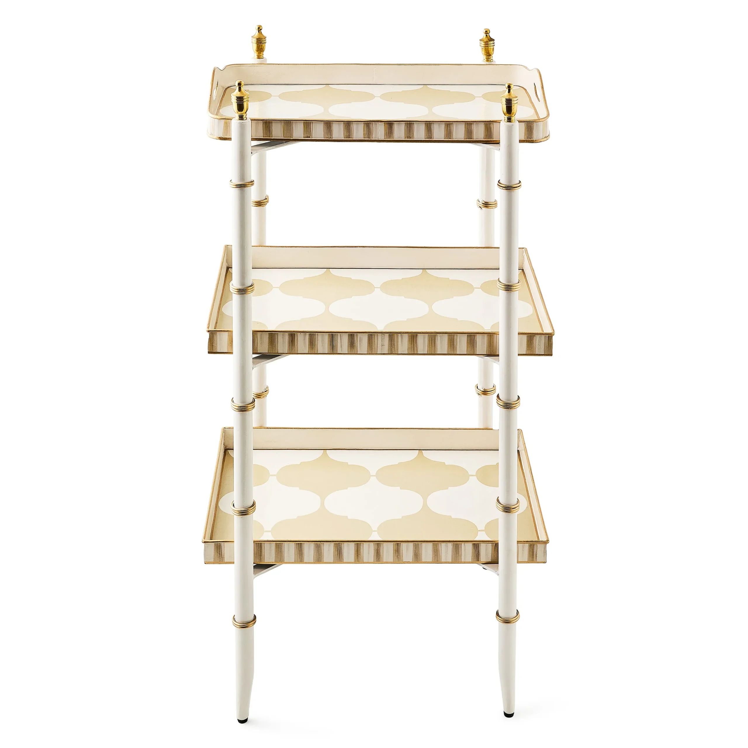 Mocha 3-Tier Tray Table