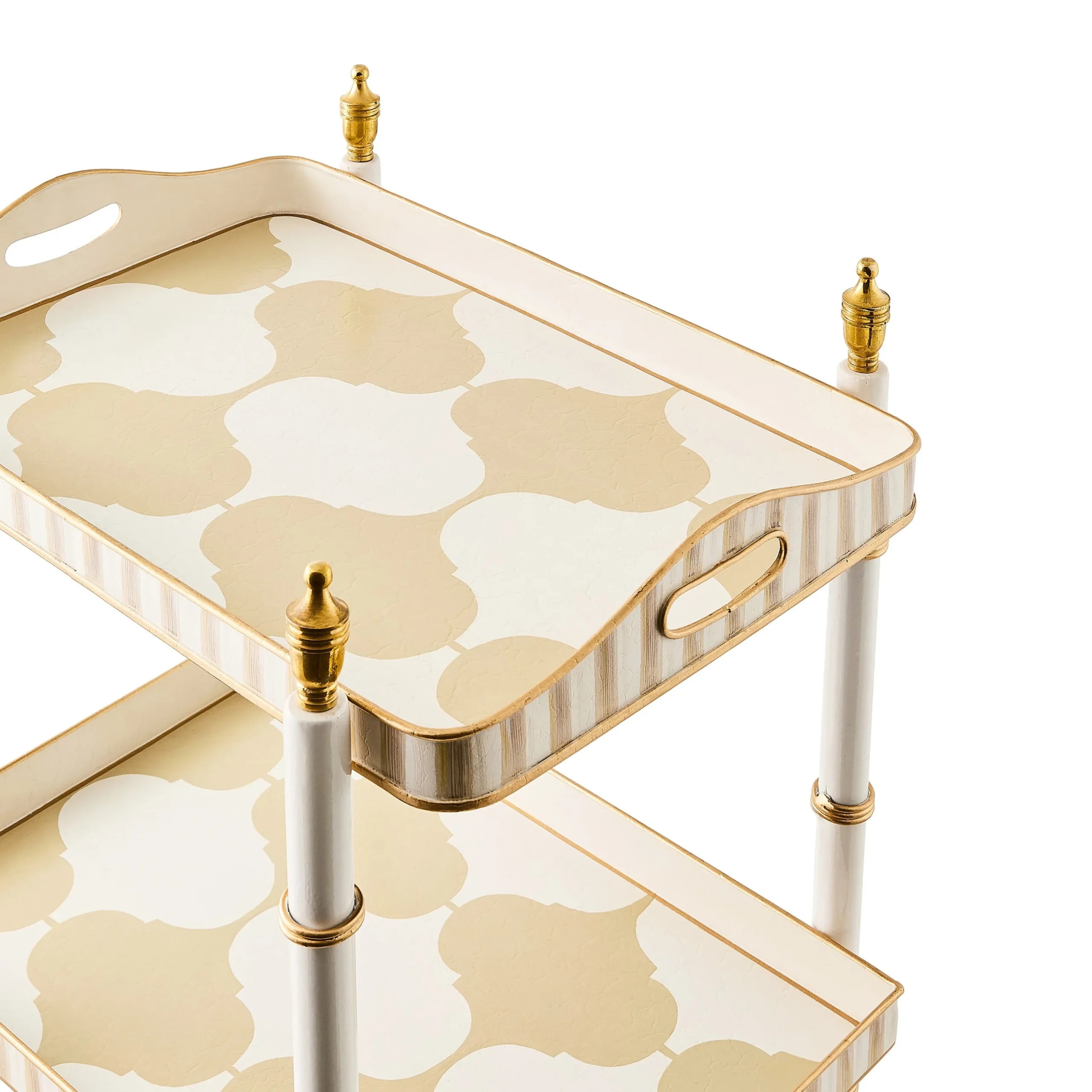 Mocha 3-Tier Tray Table