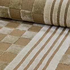 Mocha Tonal Check 8' x 10' Rug
