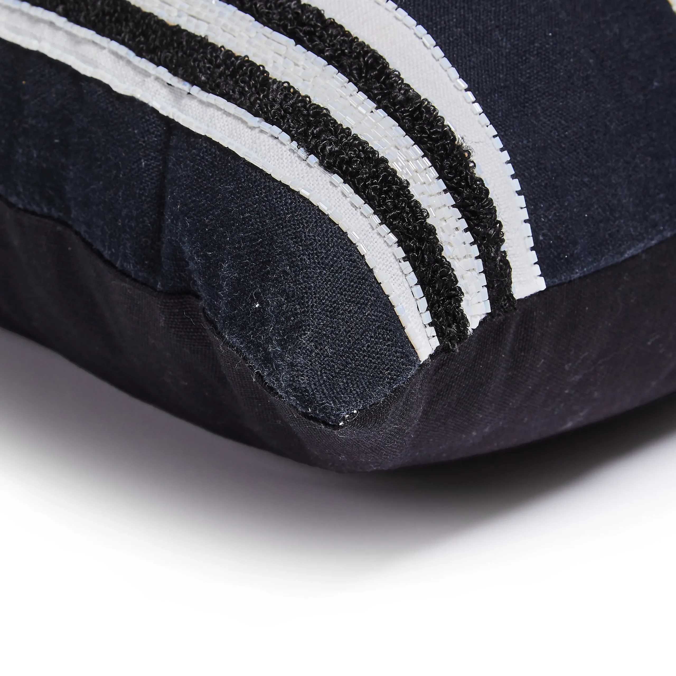 Monogram "I" Beaded Throw Pillow