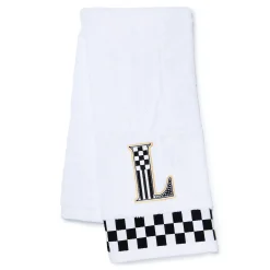 Monogram "L" Check Hand Towel