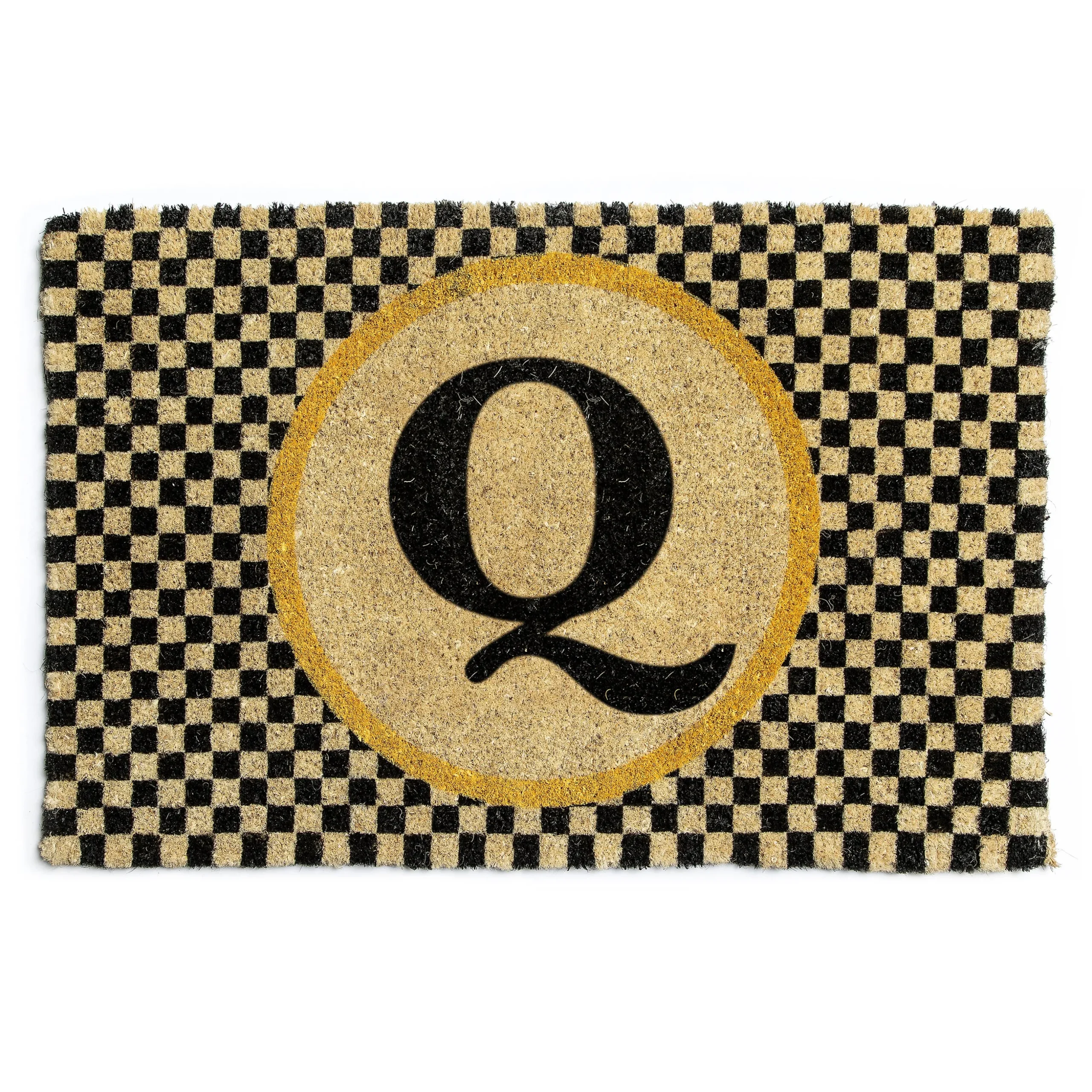 Monogrammed "Q" Entrance Mat