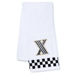 Monogram "X" Check Hand Towel