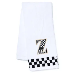 Monogram "Z" Check Hand Towel