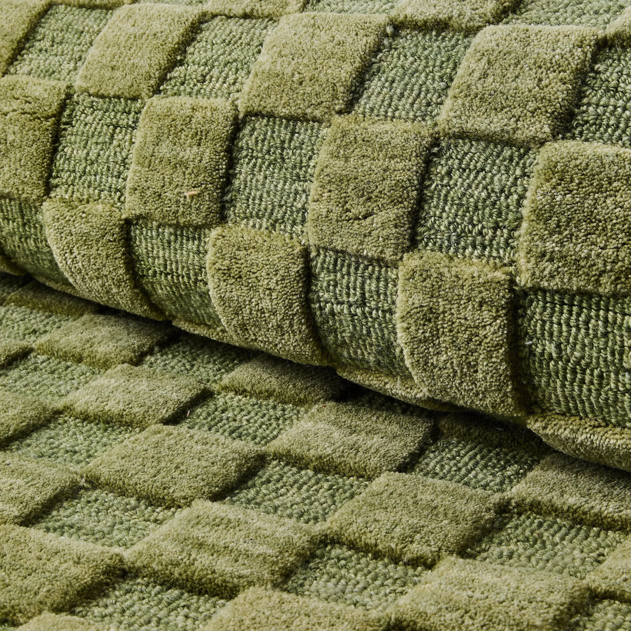 Moss Checkerboard 5' x 8' Rug