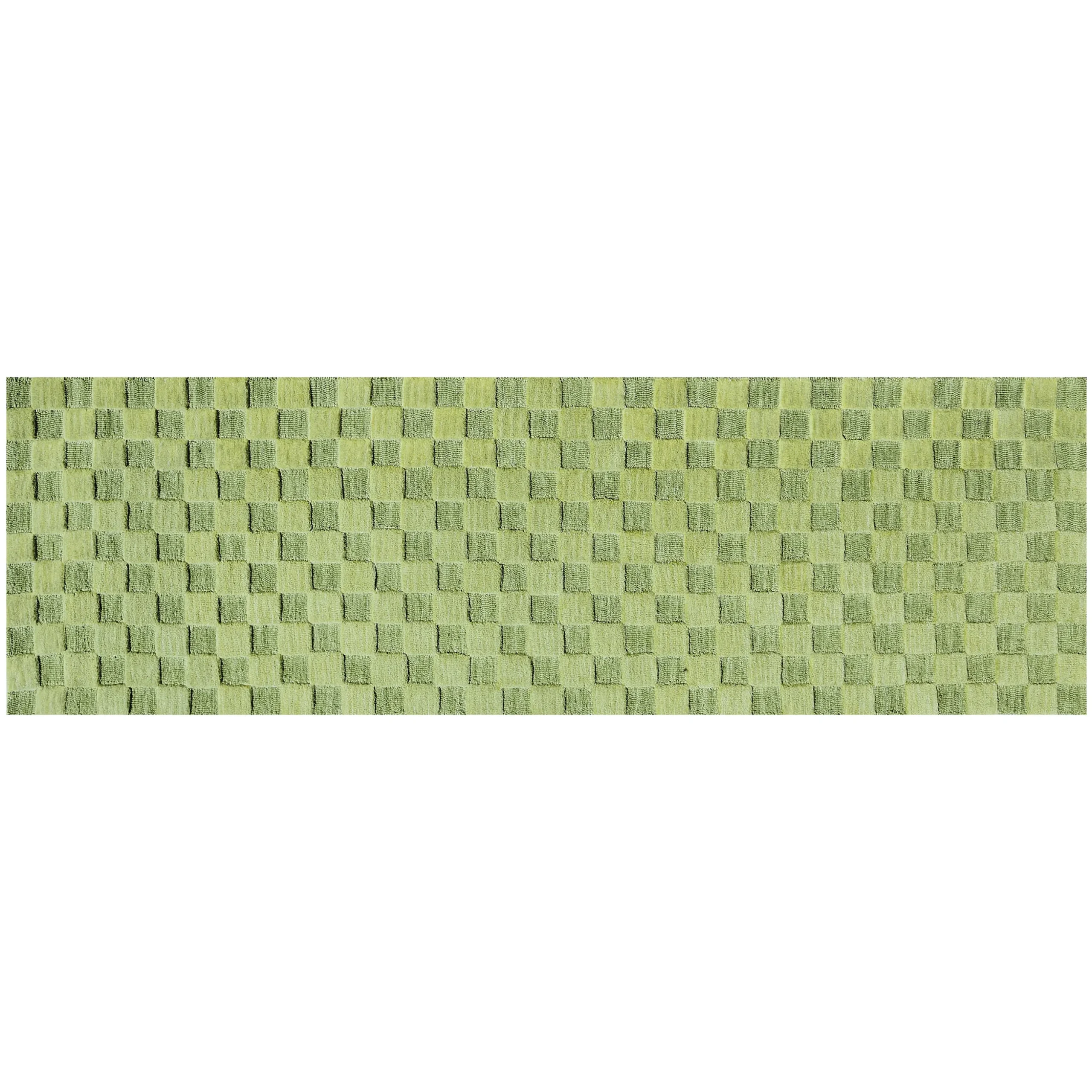 Moss Checkerboard 2'6" x 8' Runner
