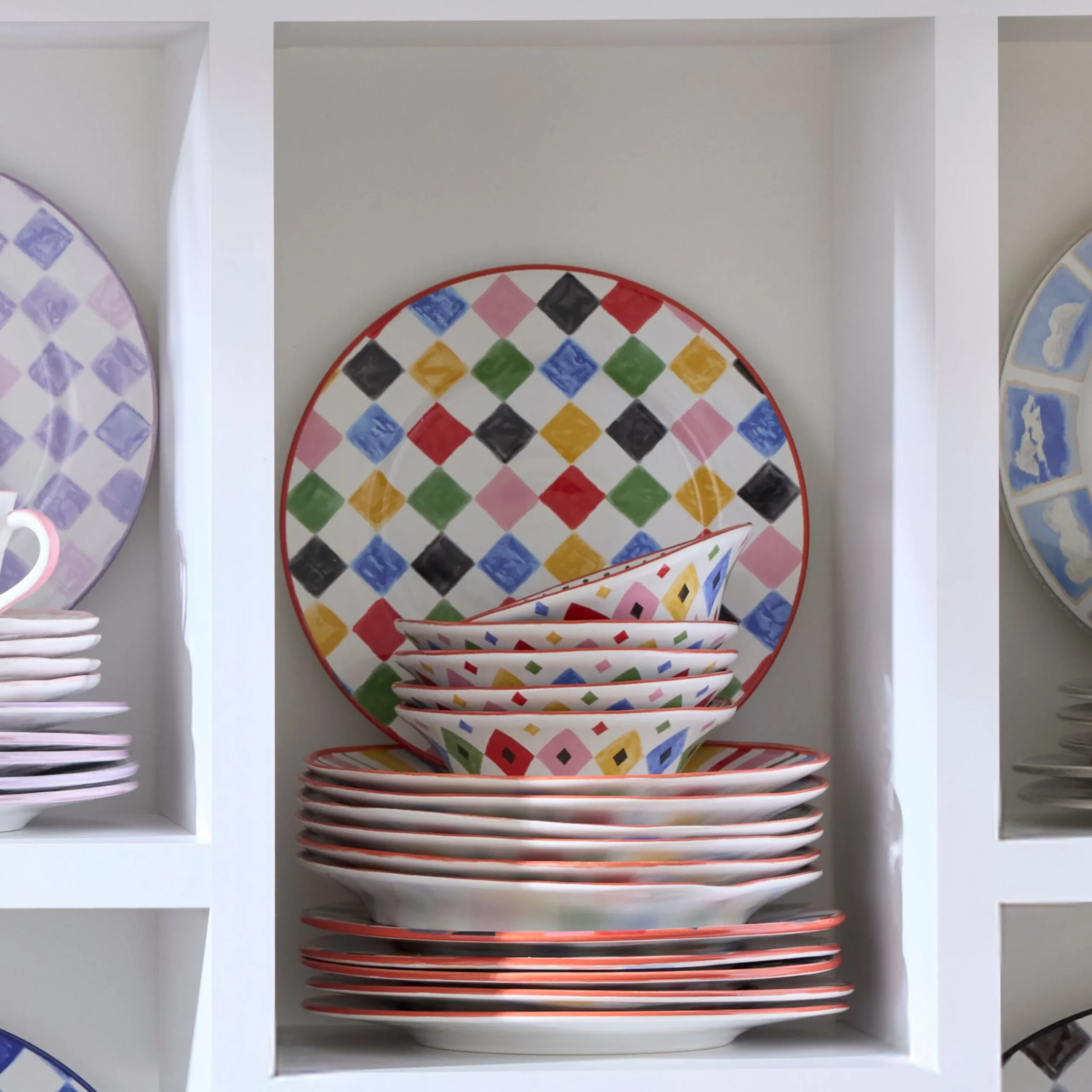 Multi Check Dinner Plate