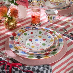 Multi Check Round Platter
