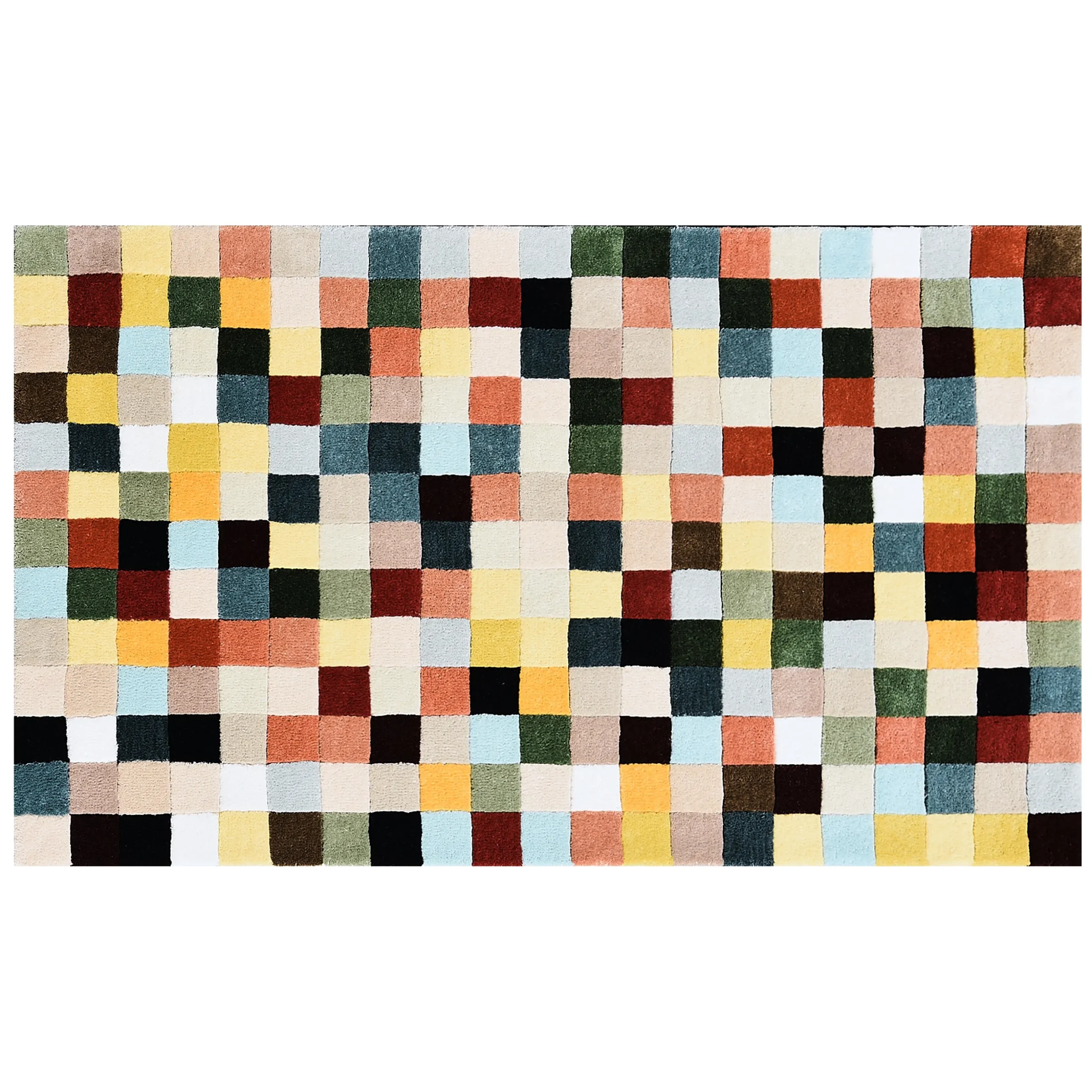 Multicolor Checkerboard 3' x 5' Rug