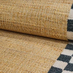 Naturals Check 6' Octagon Washable Rug