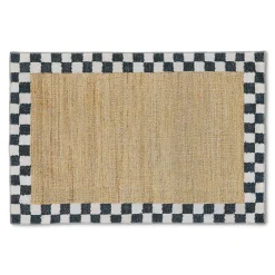 Naturals Check 3' x 5' Washable Rug