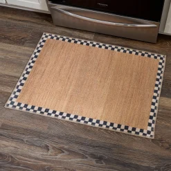 Naturals Check 3' x 5' Washable Rug