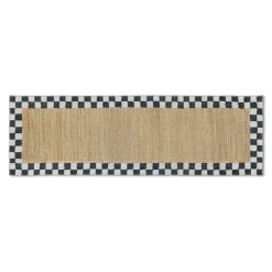 Naturals Check 2'6" x 8' Washable Runner