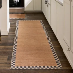 Naturals Check 2'6" x 8' Washable Runner
