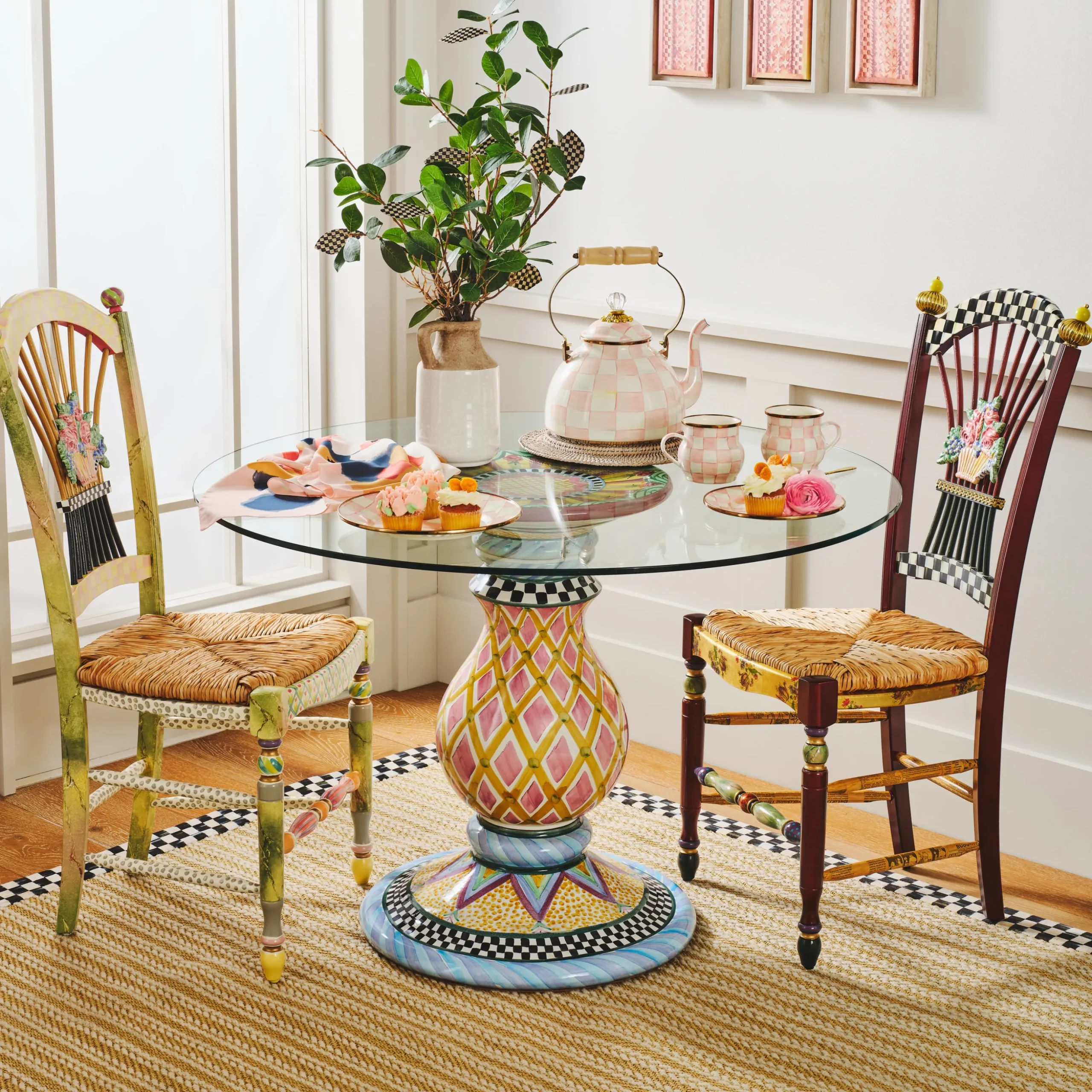 Odd Fellows Ceramic Pedestal Table Base