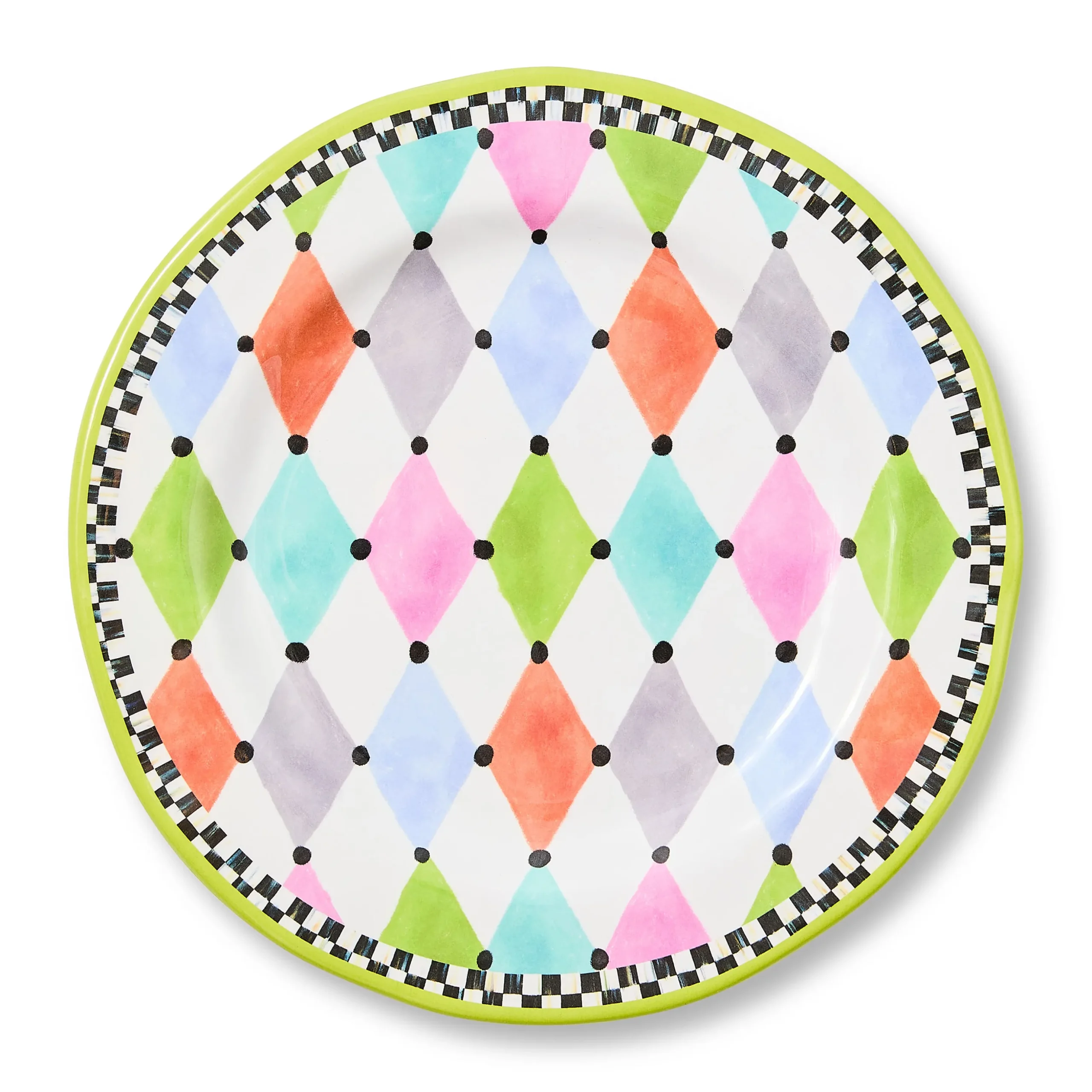 Palm Springs Melamine Salad Plates, Set of 4