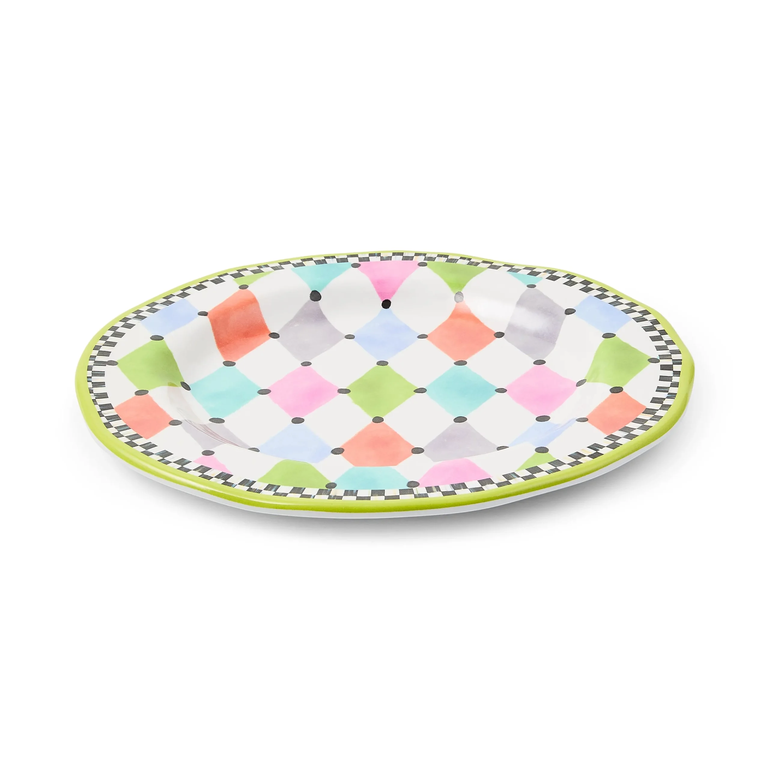 Palm Springs Melamine Salad Plates, Set of 4