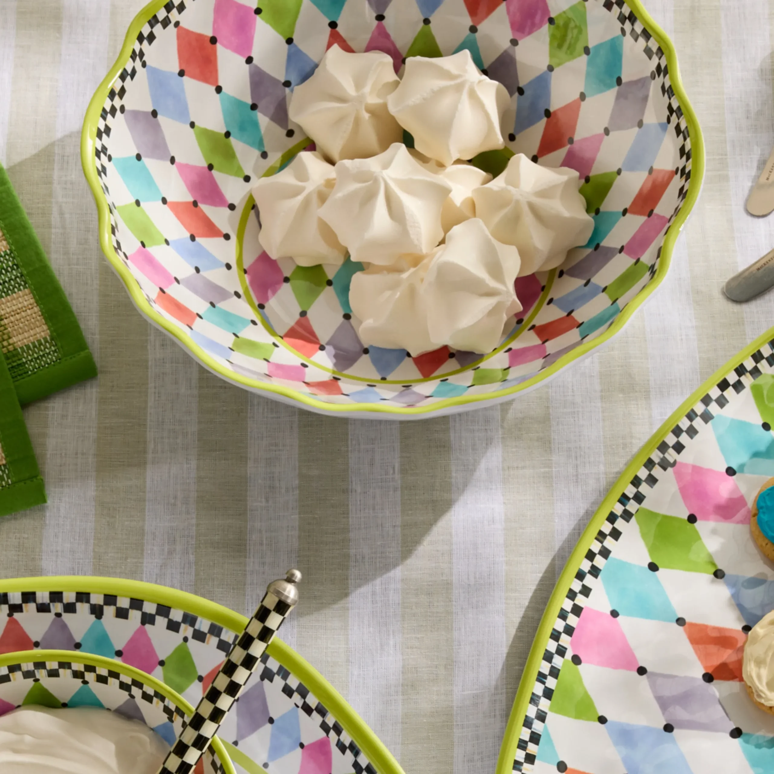 Palm Springs Melamine Serving Bowl