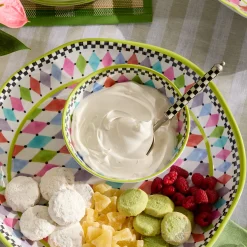 Palm Springs Melamine Small Bowls, Set of 4