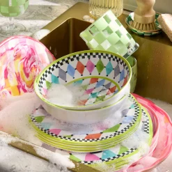 Palm Springs Melamine Small Bowls, Set of 4